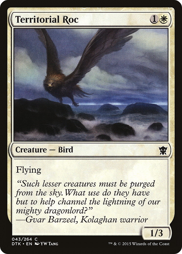 Image of Territorial Roc (DTK-043) - Dragons of Tarkir