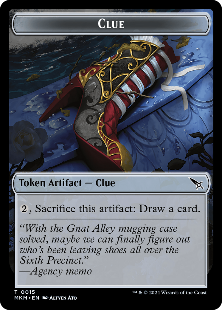Image of Clue (TMKM-015) - Murders at Karlov Manor Tokens Foil