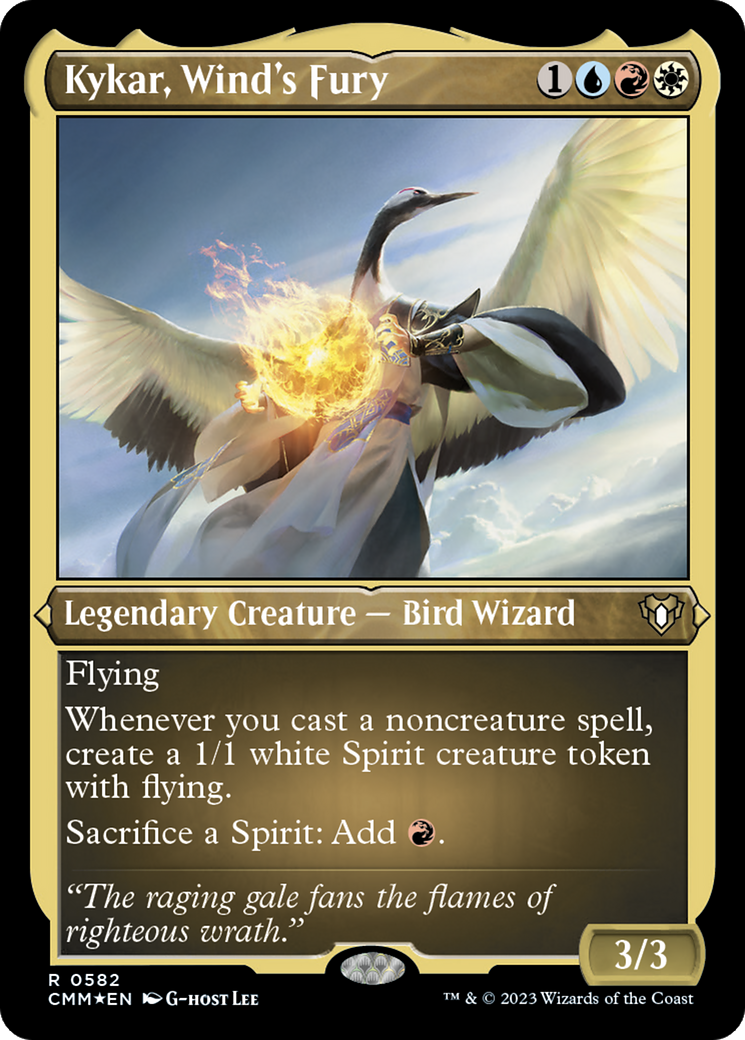 Image of Kykar, Wind's Fury (CMM-582) - Commander Masters Etched Foil