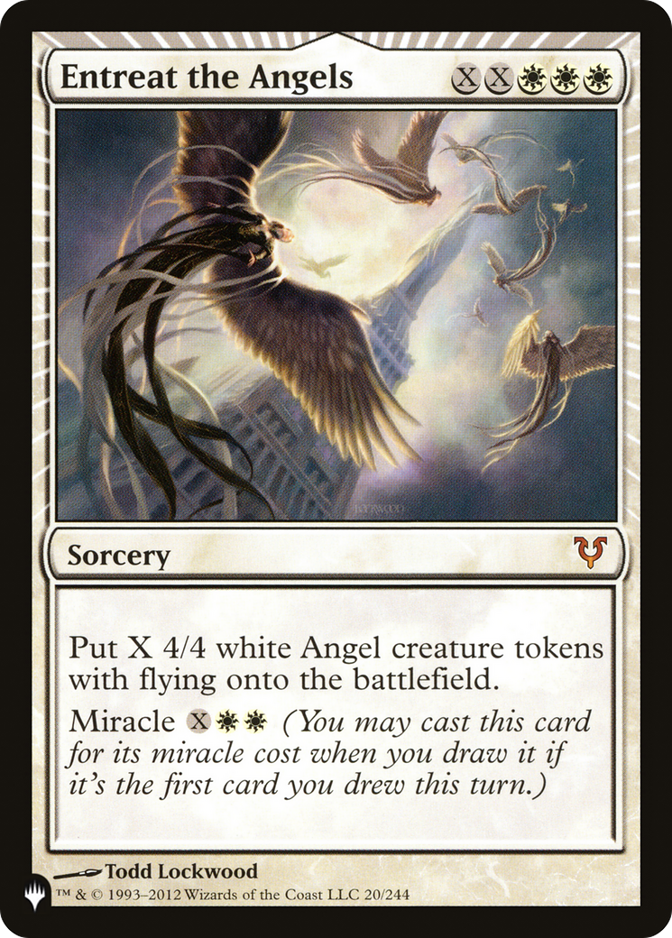 Image of Entreat the Angels (AVR) (LIST-AVR-20) - The List: (miracle) Foil