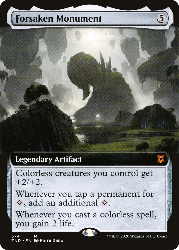 Image of Forsaken Monument (Extended Art) (ZNR-374) - Zendikar Rising: (Extended Art) Foil