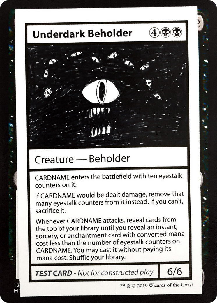 Image of Underdark Beholder (No PW Symbol) (CMB1-) - Mystery Booster Playtest Cards 2021