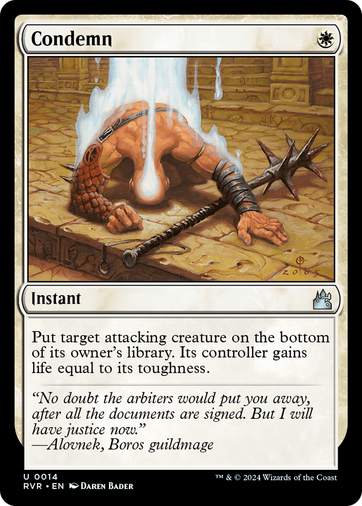 Image of Condemn (RVR-014) - Ravnica Remastered