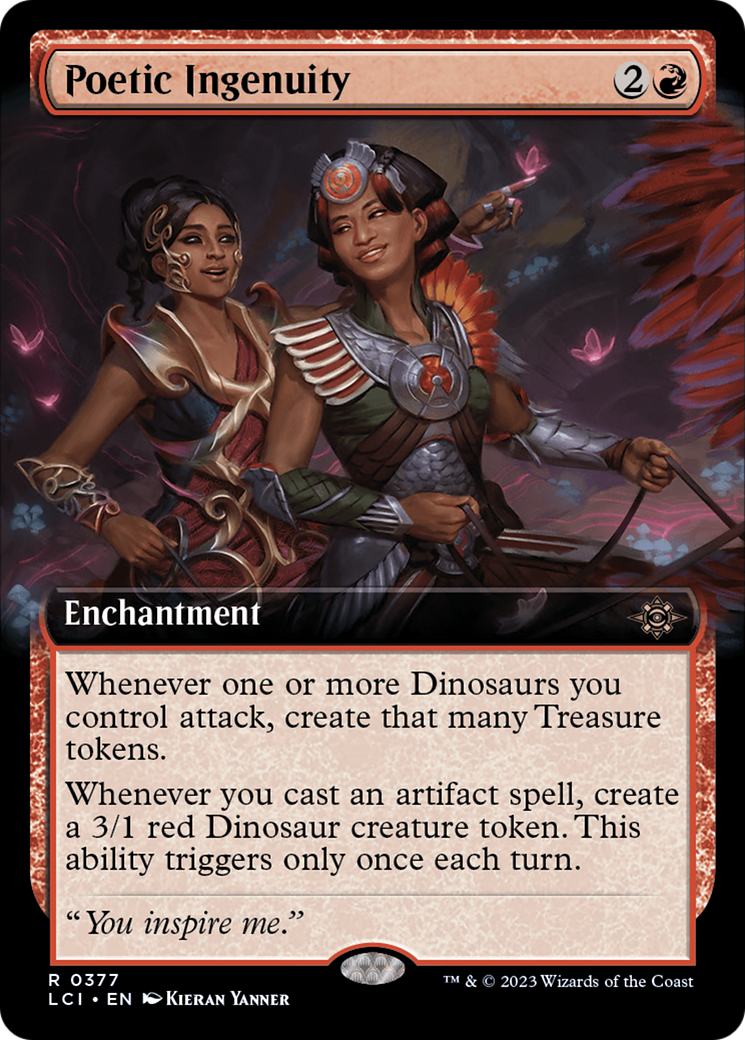 Image of Poetic Ingenuity (Extended Art) (LCI-377) - The Lost Caverns of Ixalan: (Extended Art) Foil