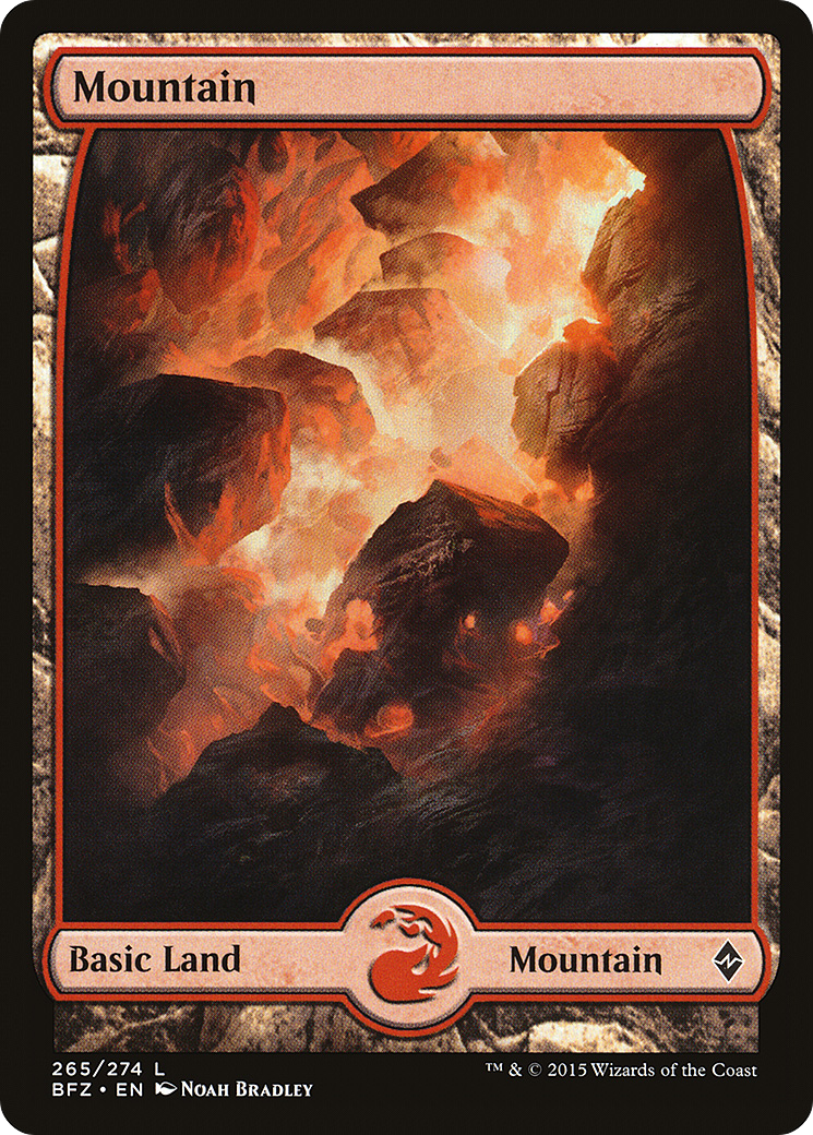 Image of Mountain (265) - Full Art (BFZ-265) - Battle for Zendikar Foil