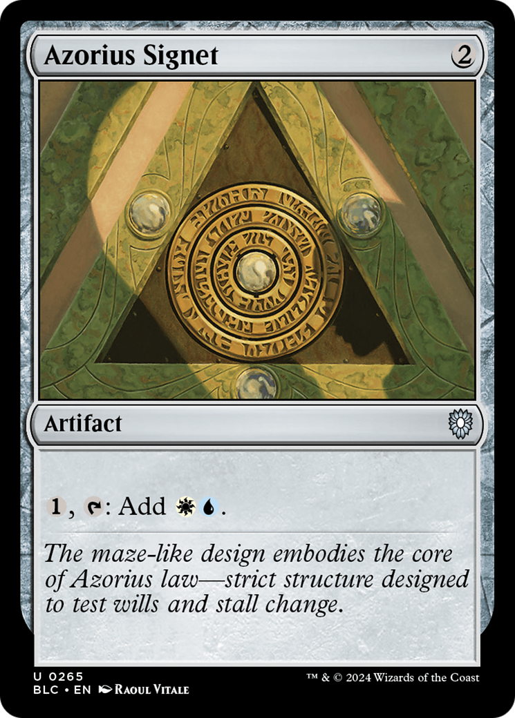 Image of Azorius Signet (BLC-265) - Bloomburrow Commander