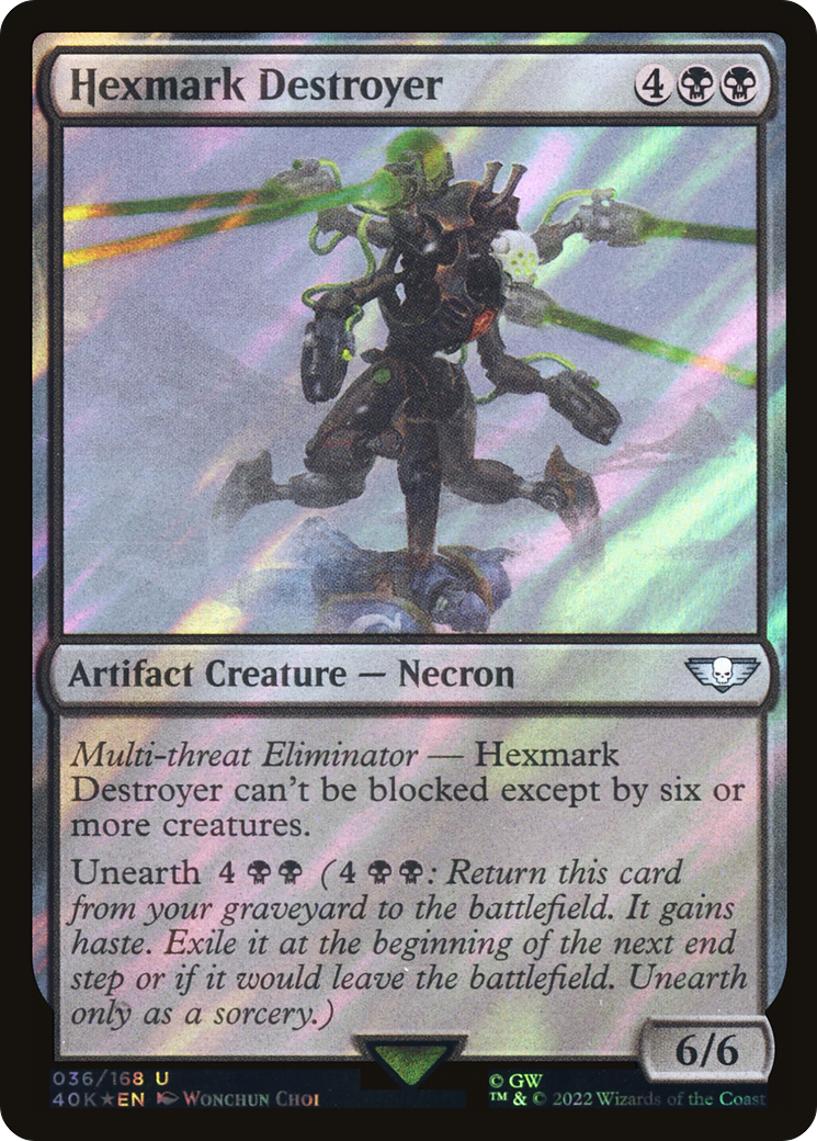 Image of Hexmark Destroyer (Surge Foil) (40K-036) - Warhammer 40,000 Commander Foil