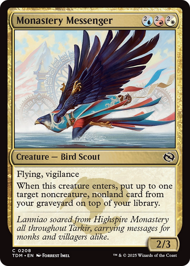 Image of Monastery Messenger (TDM-208) - Tarkir: Dragonstorm