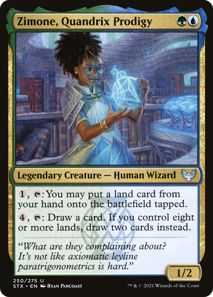 Image of Zimone, Quandrix Prodigy (STX-250) - Strixhaven: School of Mages Foil