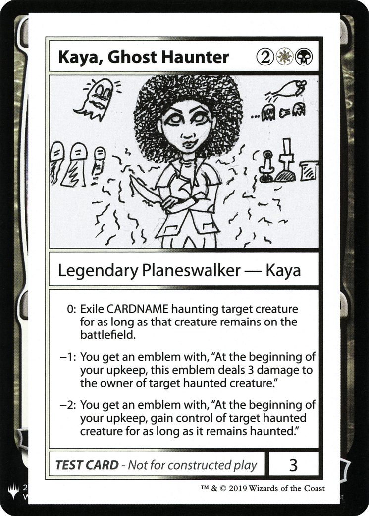 Image of Kaya, Ghost Haunter (CMB1-094) - Mystery Booster Playtest Cards 2019