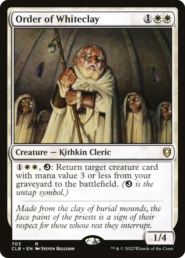Image of Order of Whiteclay (CLB-703) - Commander Legends: Battle for Baldur's Gate