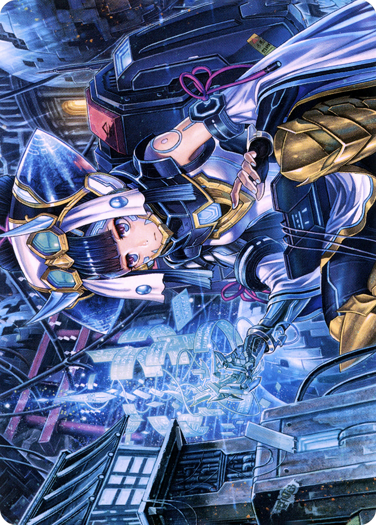 Image of Covert Technician // Covert Technician (ANEO-051) - Neon Dynasty Art Series (Borderless)