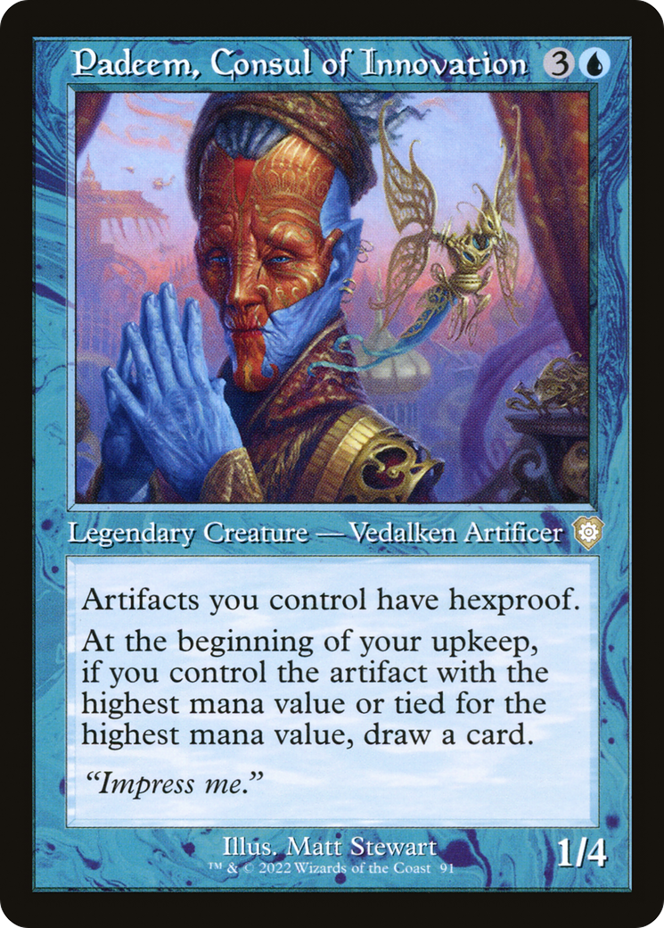 Image of Padeem, Consul of Innovation (Retro Frame) (BRC-091) - The Brothers' War Commander