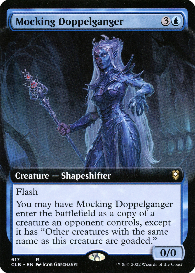 Image of Mocking Doppelganger (Extended Art) (CLB-617) - Commander Legends: Battle for Baldur's Gate: (Extended Art)