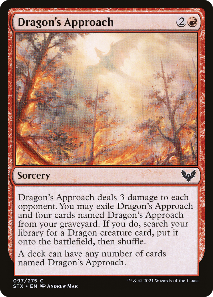 Image of Dragon's Approach (STX-097) - Strixhaven: School of Mages