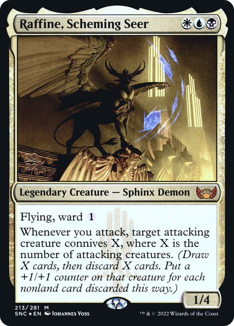 Image of Raffine, Scheming Seer (PRE-213) - Streets of New Capenna Promos Foil