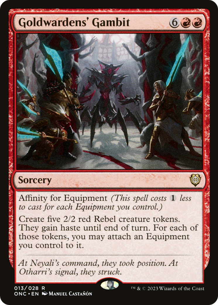 Image of Goldwardens' Gambit (ONC-013) - Phyrexia: All Will Be One Commander