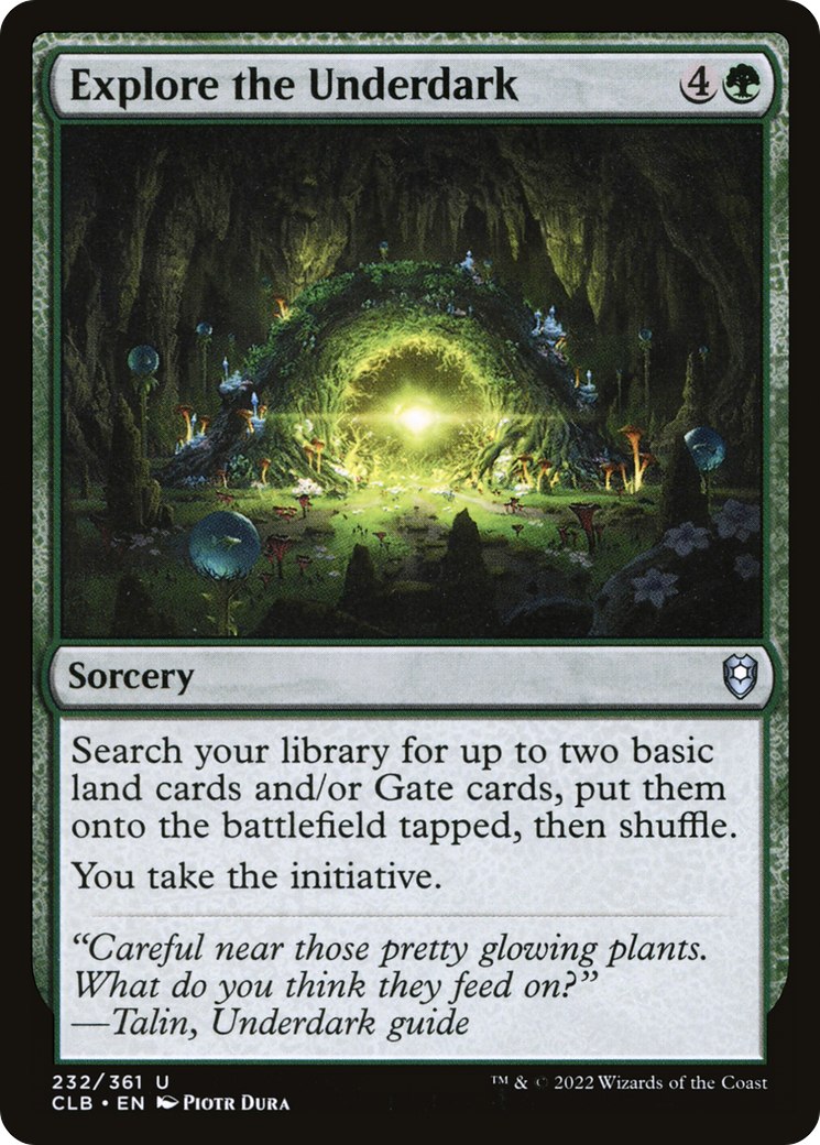 Image of Explore the Underdark (CLB-232) - Commander Legends: Battle for Baldur's Gate