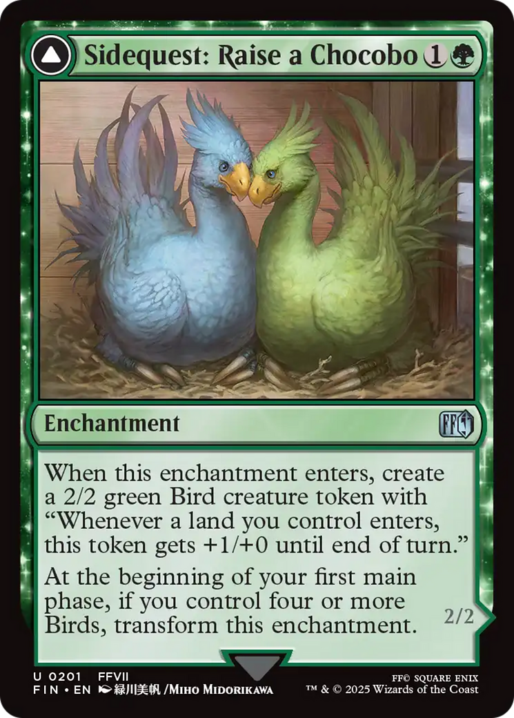 Image of Sidequest: Raise a Chocobo (FIN-201) - FINAL FANTASY: (enchantment) Foil