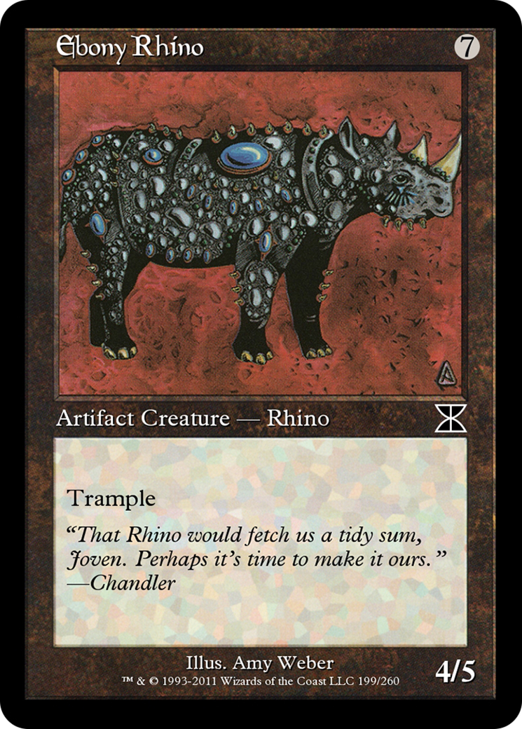 Image of Ebony Rhino (ME4-199) - Masters Edition IV