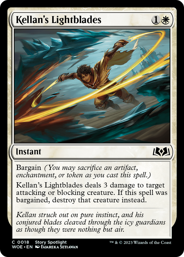 Image of Kellan's Lightblades (WOE-018) - Wilds of Eldraine Foil