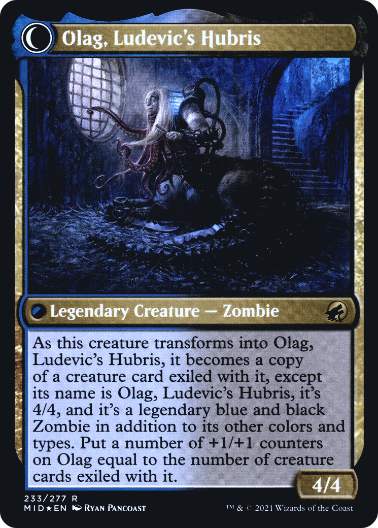 Image of Ludevic, Necrogenius (PRE-233) - Innistrad: Midnight Hunt Promos: (Double Faced Transform) Foil