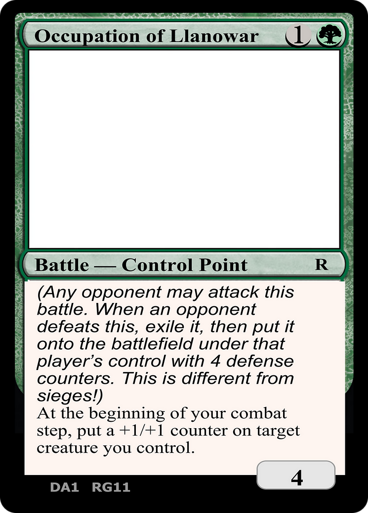 Image of Occupation of Llanowar (UNK-RG11) - Unknown Event