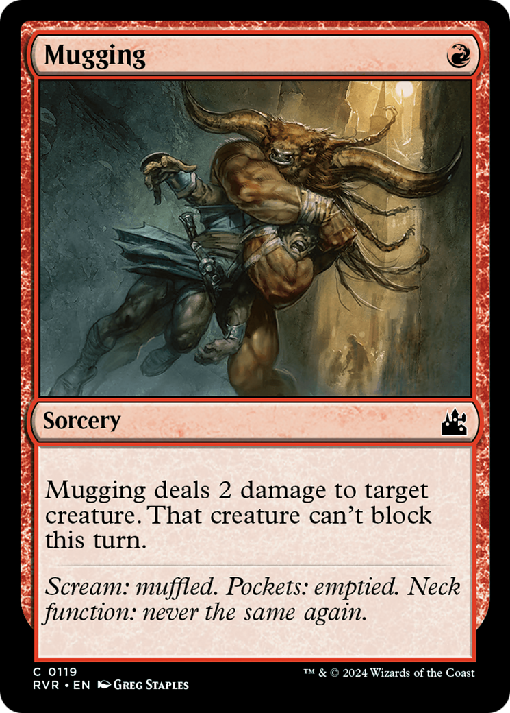 Image of Mugging (RVR-119) - Ravnica Remastered Foil
