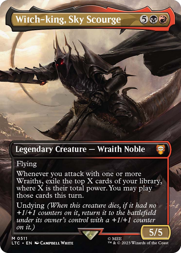 Image of Witch-king, Sky Scourge (Borderless) (LTC-511) - Tales of Middle-earth Commander (Borderless)
