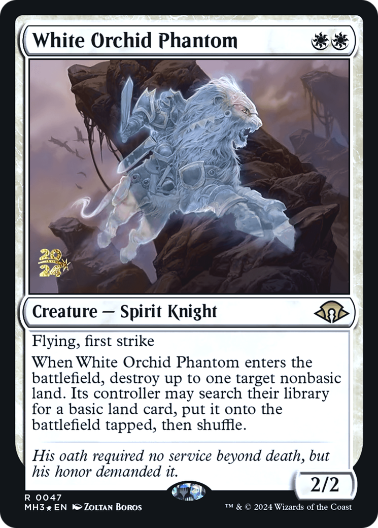 Image of White Orchid Phantom (PRE-047) - Modern Horizons 3 Promos Foil