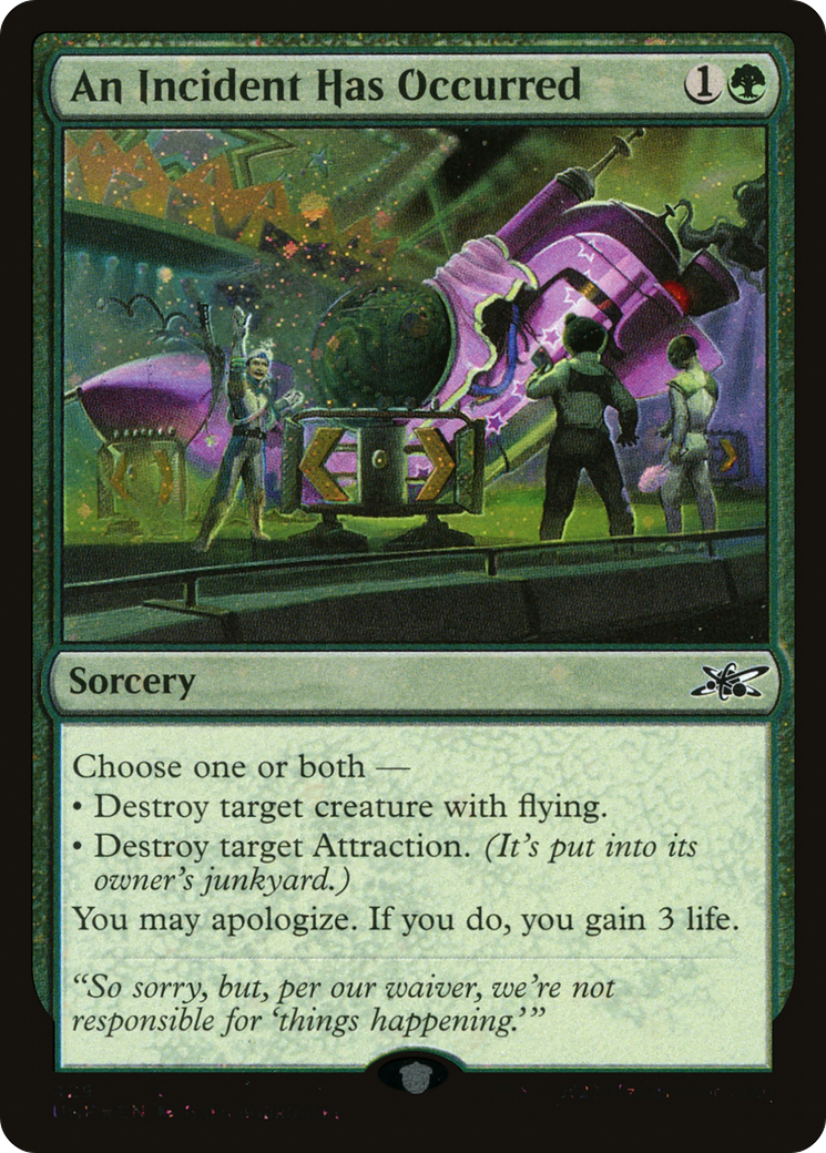 Image of An Incident Has Occurred (Galaxy Foil) (UNF-429) - Unfinity Foil