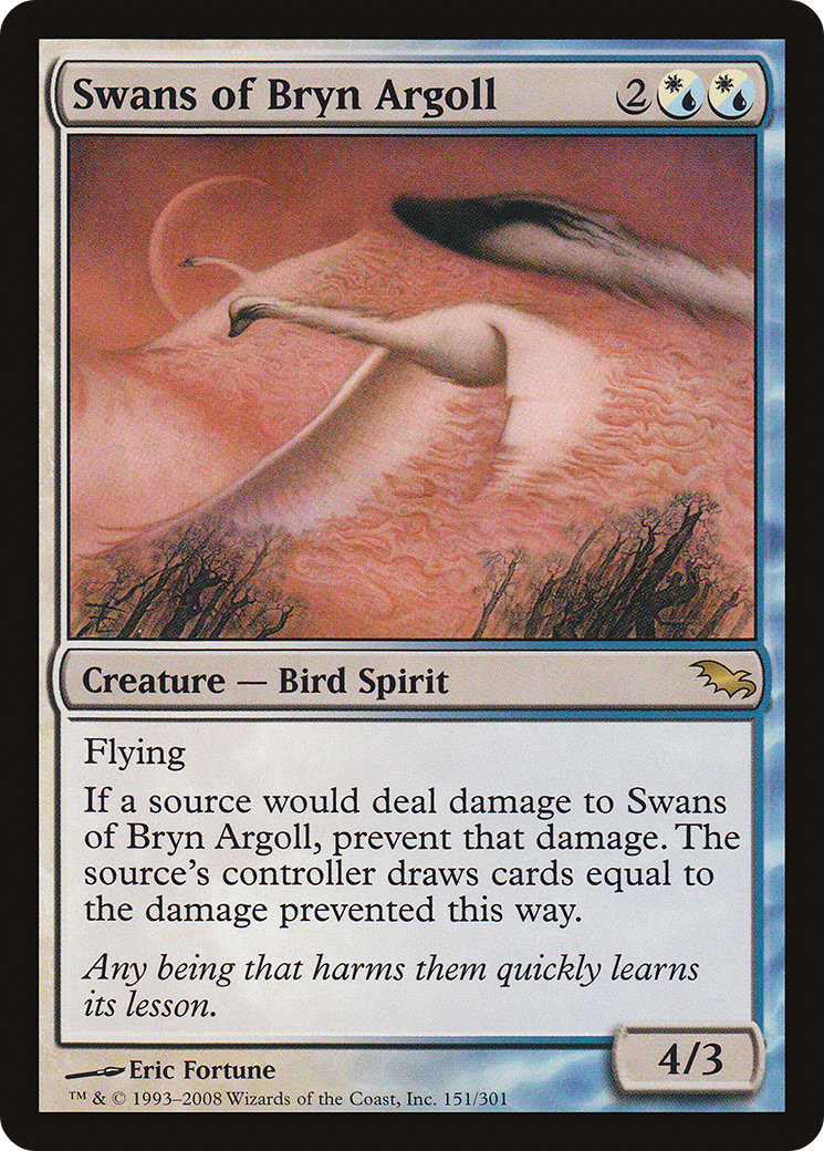 Image of Swans of Bryn Argoll (SHM-151) - Shadowmoor Foil