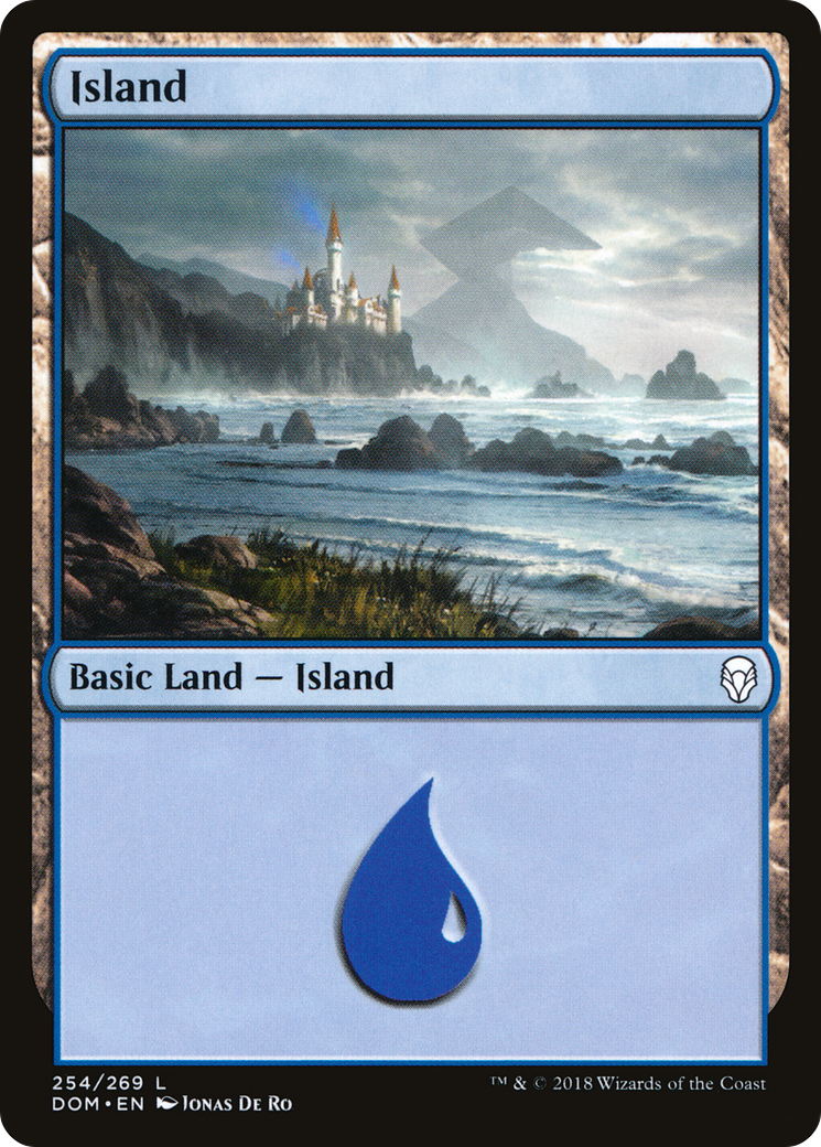 Image of Island (254) (DOM-254) - Dominaria
