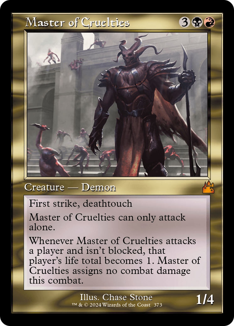Image of Master of Cruelties (Retro Frame) (RVR-373) - Ravnica Remastered Foil