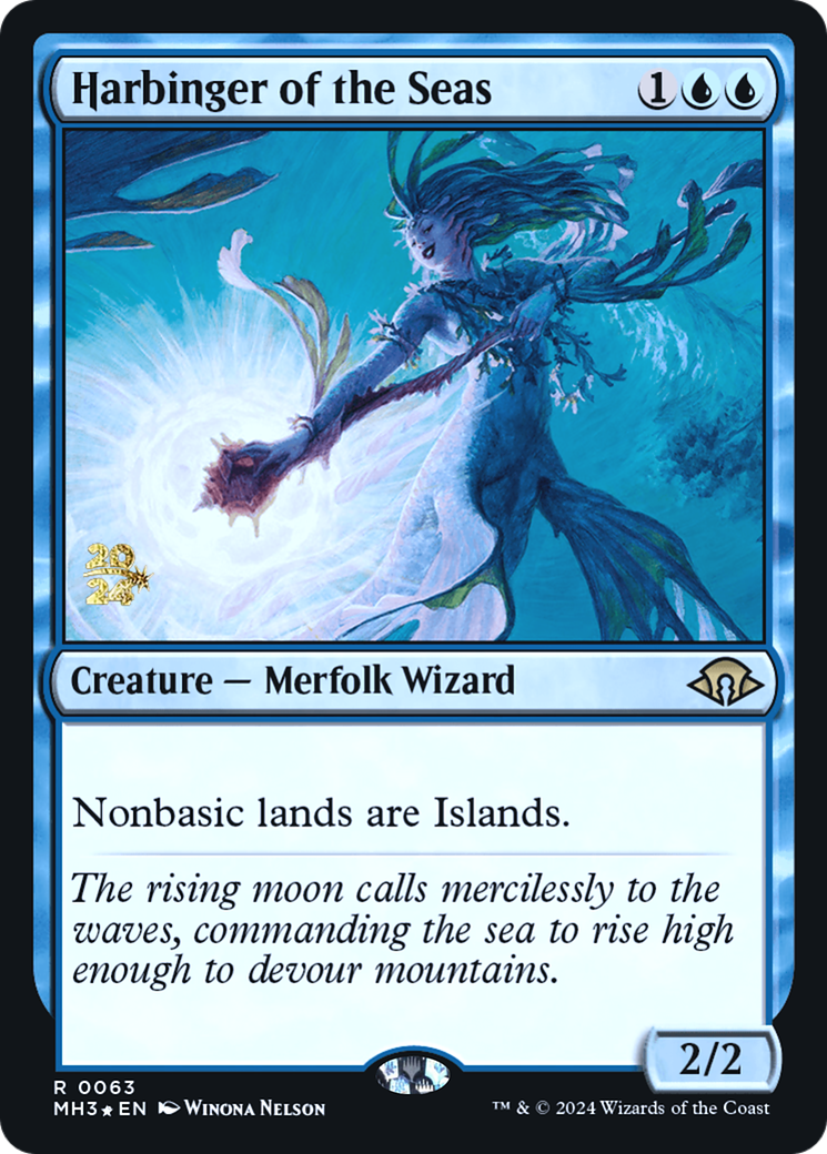 Image of Harbinger of the Seas (PRE-063) - Modern Horizons 3 Promos Foil