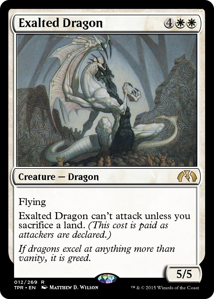 Image of Exalted Dragon (TPR-012) - Tempest Remastered Foil