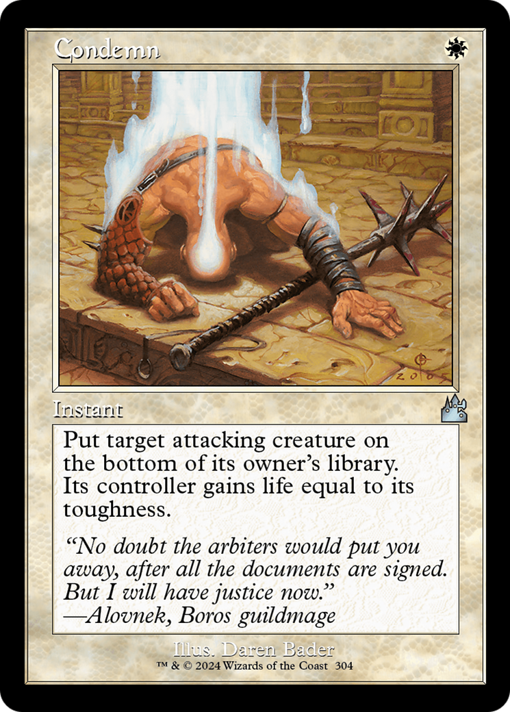 Image of Condemn (Retro Frame) (RVR-304) - Ravnica Remastered