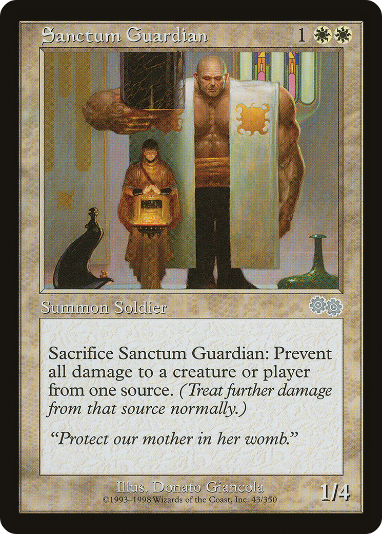 Image of Sanctum Guardian (USG-043) - Urza's Saga