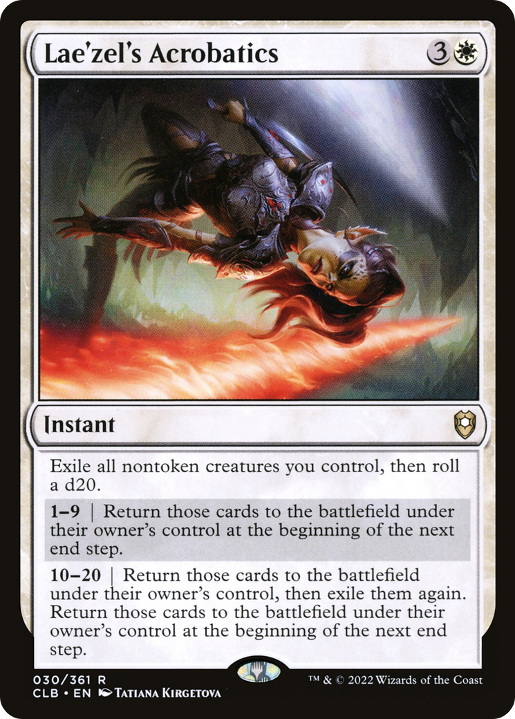 Image of Lae'zel's Acrobatics (CLB-030) - Commander Legends: Battle for Baldur's Gate Foil