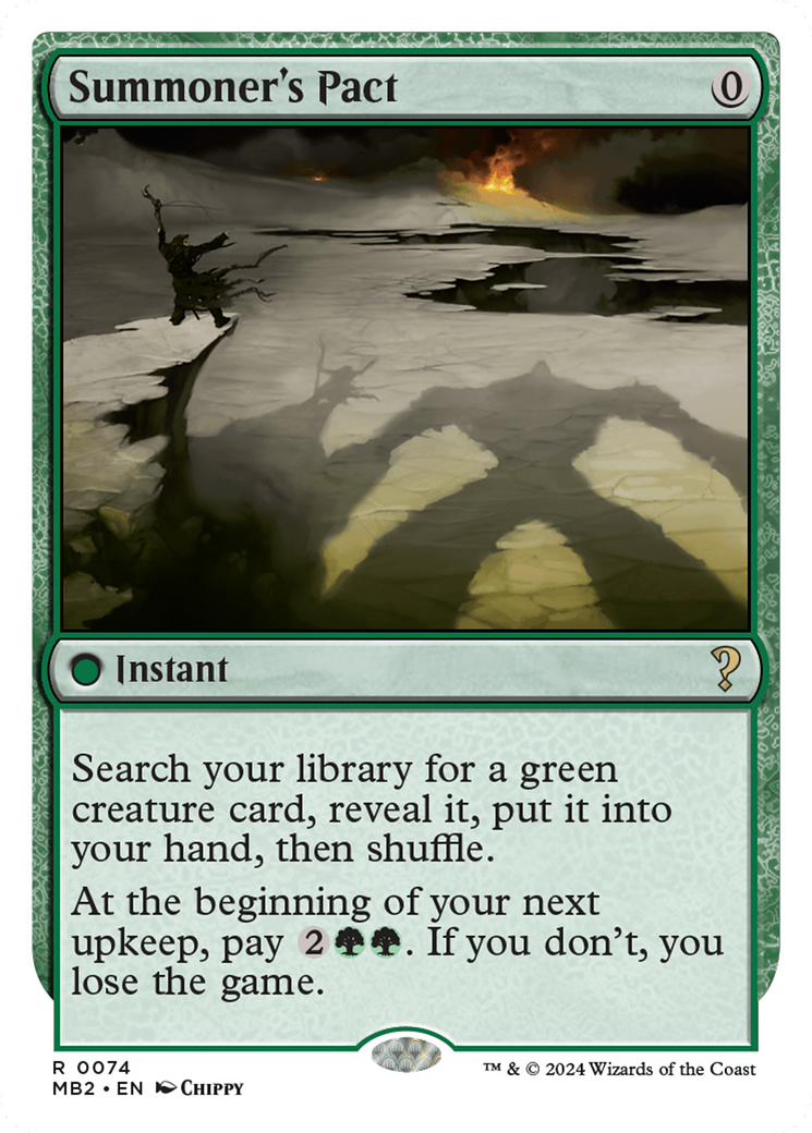 Image of Summoner's Pact (White Border) (MB2-074) - Mystery Booster 2
