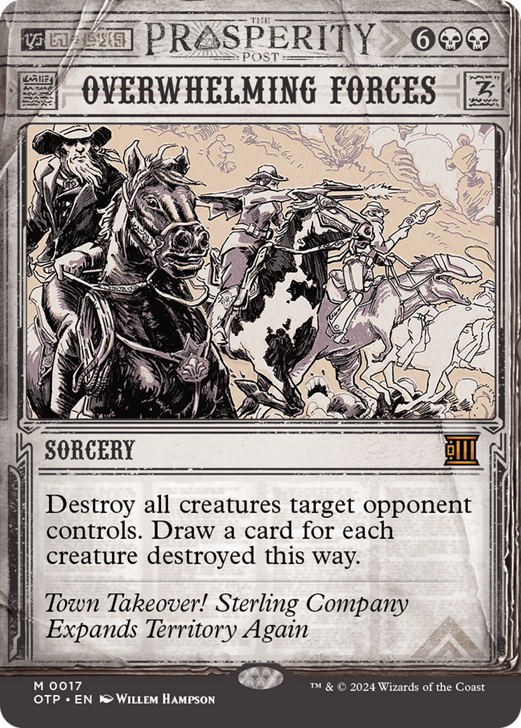 Image of Overwhelming Forces (OTP-017) - Breaking News: (Showcase) (Borderless) Foil