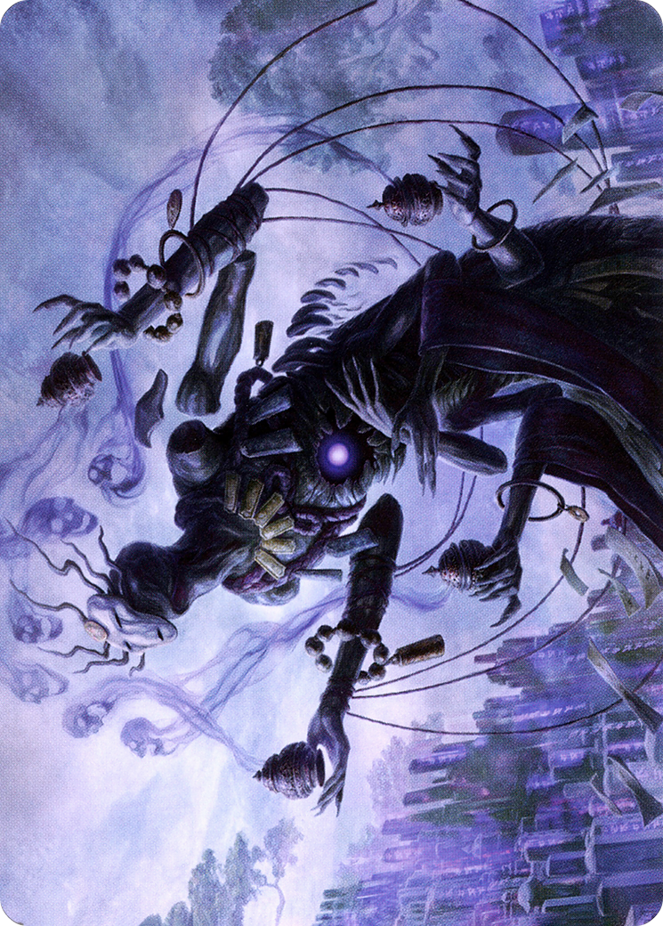 Image of Myojin of Grim Betrayal // Myojin of Grim Betrayal (ANEO-009) - Neon Dynasty Art Series (Borderless)