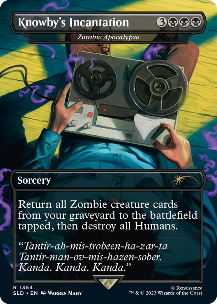 Image of Knowby's Incantation - Zombie Apocalypse (SLD-1354) - Secret Lair Drop / Knowby's Incantation (Borderless)