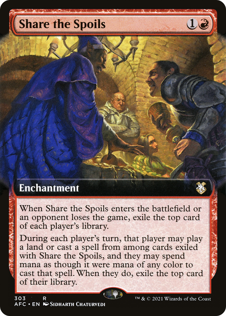 Image of Share the Spoils (Extended Art) (AFC-303) - Forgotten Realms Commander: (Extended Art)