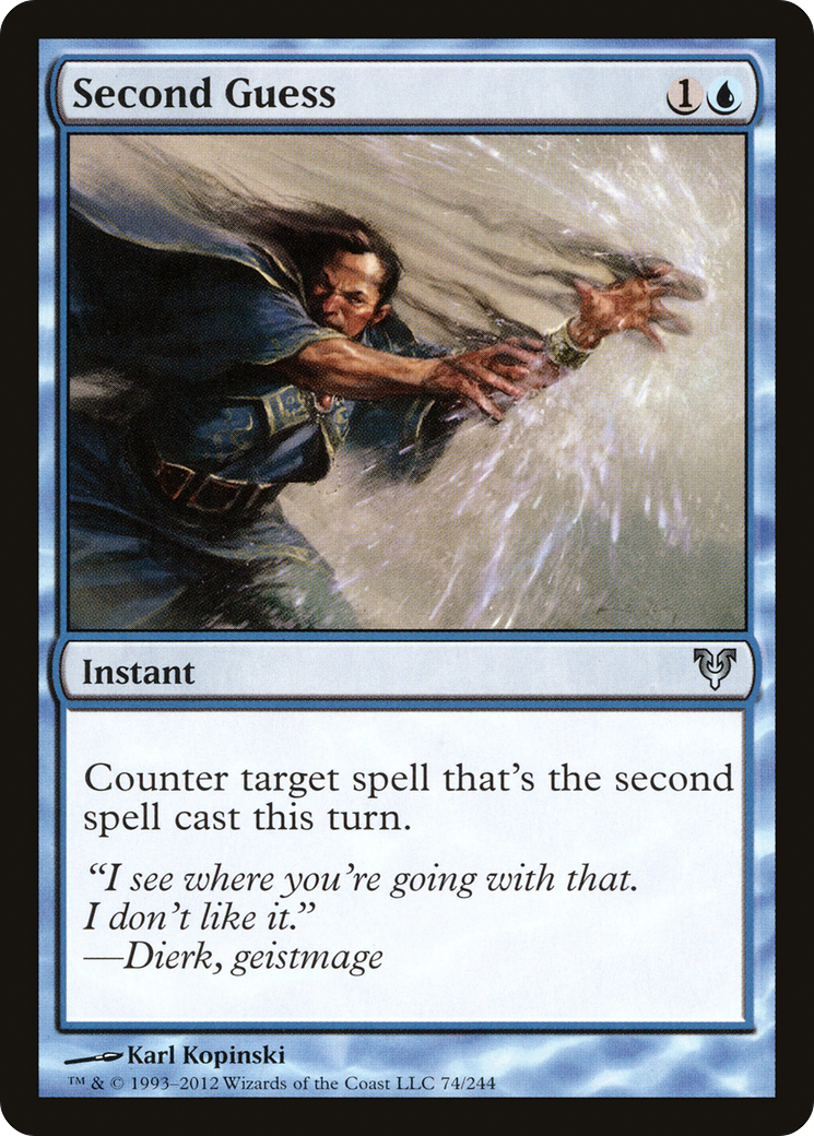 Image of Second Guess (AVR-074) - Avacyn Restored Foil