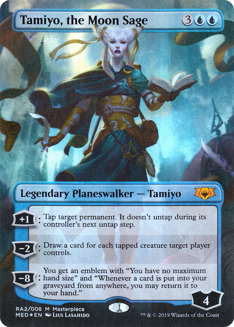 Image of Tamiyo, the Moon Sage (MED2-RA2) - Mythic Edition (Borderless) Foil