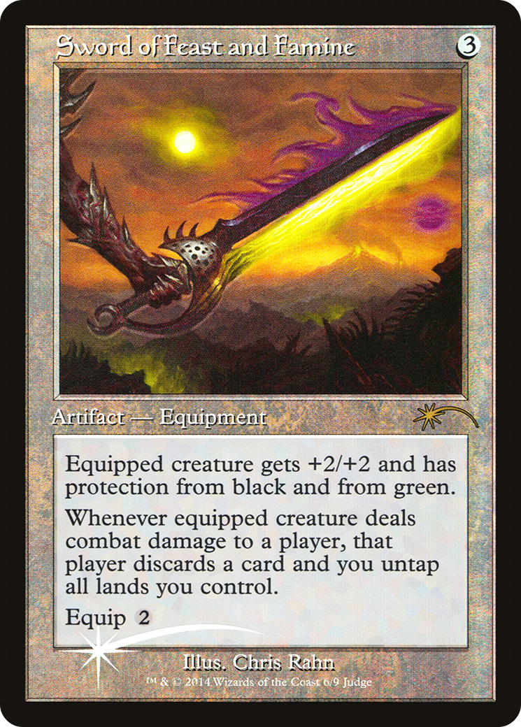 Image of Sword of Feast and Famine (JDG-006) - Judge Gift Cards 2014 Foil