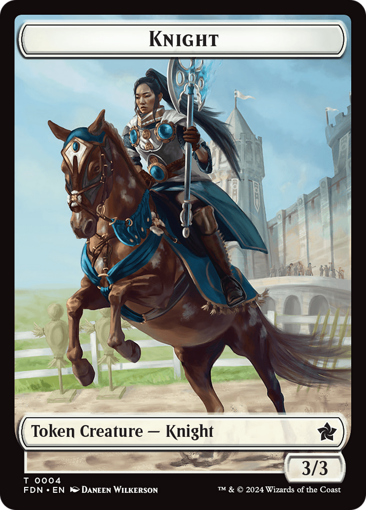 Image of Knight (TFDN-004) - Foundations Tokens Foil