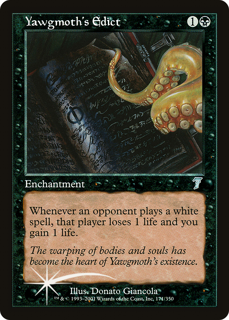 Image of Yawgmoth's Edict (7ED-171) - 7th Edition