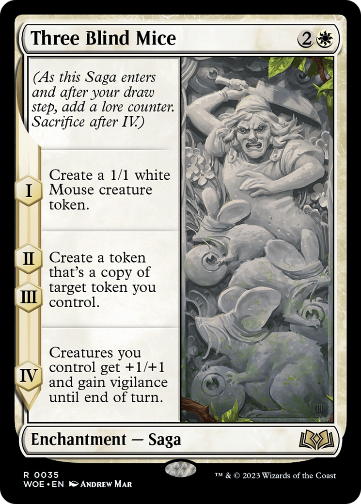 Image of Three Blind Mice (WOE-035) - Wilds of Eldraine Foil